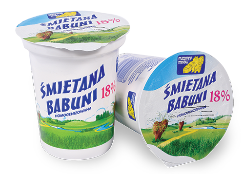 Śmietana Babuni homogenizowana 18%